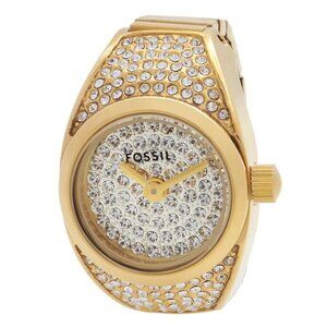 NWT Authentic Fossil Watch Ring Quartz Women's Watch